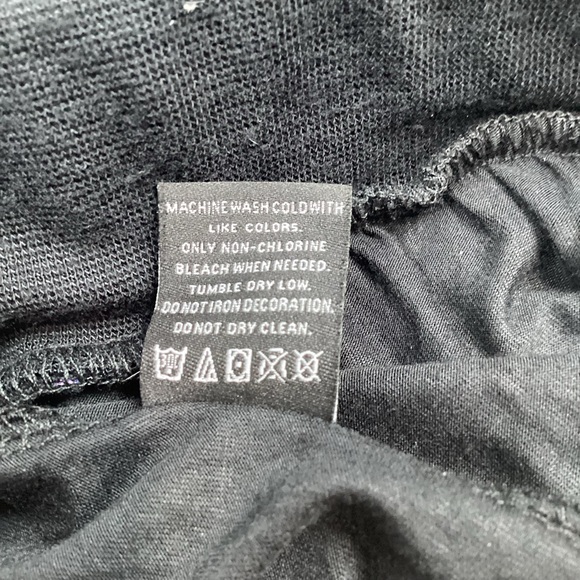 True Religion Black Lounge PJ Pajama pants with Iridescent Logo accent - Picture 7 of 9